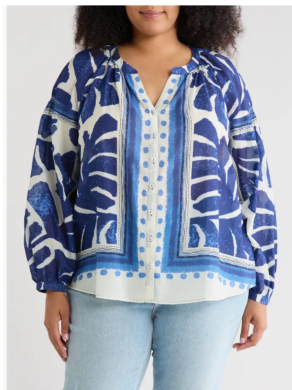 NWT DR2 Floral Print Top - 2X